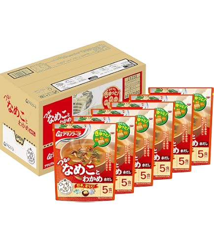 Amazon.co.jp: アマノフーズ 減塩うちのおみそ汁 なすとお揚げ5食 41.5